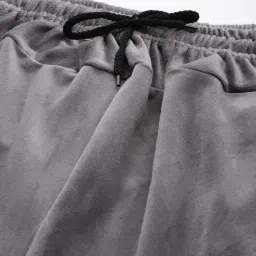 Aarika Grey Velvet Embellished Trackpants image 5