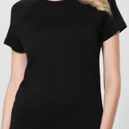 Van Heusen Black Cotton Printed T-shirt image 4