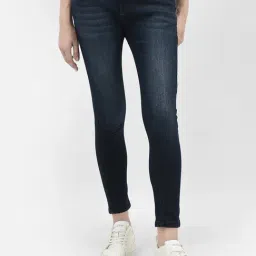 Crimsoune Club Blue Blended Skinny Fit Mid Rise Jeans-picture-30
