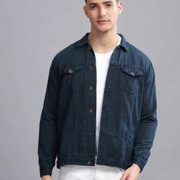 Kuons Avenue Dark Teal Regular Fit Denim Jacket-picture-45