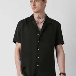 VASTRADO Core Fashion Green Solid Shirt-image-48