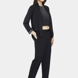 HAUTEMODA Collared Neck Long Sleeves Blazer With Trousers Co-Ords image 5