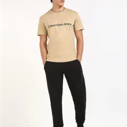 Calvin Klein Jeans Ck Black Chinos Mid rise Regular Fit Trouser image 4