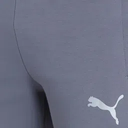 Puma Grey Cotton Slim Fit Colour Block Trackpants image 5