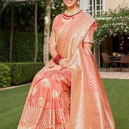 Anouk Rustic Ethnic Motifs Banarasi Saree image 2