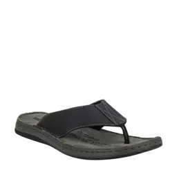 Woodland Men's Black & Grey Flip Flops-image-31