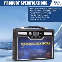 GIGAWATTS 400 W Portable Power Station Lithium-ion Battery Solar Generator, FAP300X image 2
