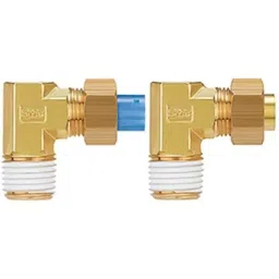 SMC KF Series Elbow Fitting, 10 mm to R 1/4 Male, Threaded-to-Tube Connection Style, KFL10U-02 (Pack of 5)-picture-18