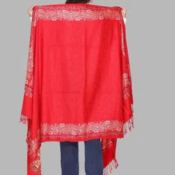 Tones-N-Shades Floral Woven Design Woollen Shawl image 3