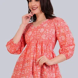 Dream Beauty Fashion Floral Print Puff Sleeve Top image 5