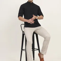 Greenfibre Men Printed Slim Fit Trousers image 5