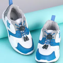 Cute Walk by Babyhug Slip On Color Block Sneakers - White-picture-14