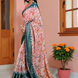 JYA Floral Handloom Saree image 3