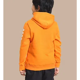 Kidsville DC Comics Featuring Full Sleeves Batman Printed Hoodie - Orange image 3