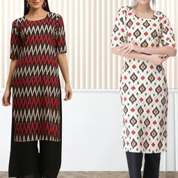 Ethnic basket Women Multicoloured Kurtas-picture-38