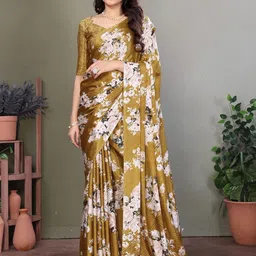 KALINI Floral Printed Tussar Saree-picture-34