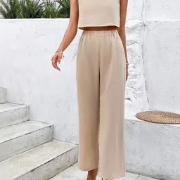 StyleCast x Revolte Round Neck Top With Trousers Co-Ords image 5