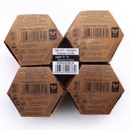Amogha Incense Cone In A Hexa Krafted Box - Fragrance Loban image 4