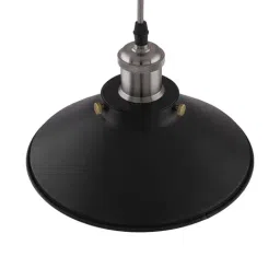 Homesake Black Metallic Cone Hanging Light with Holder - Set of 1 image 4