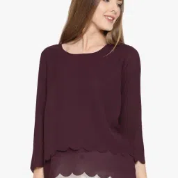 Rare Purple Regular Fit Top-image-21
