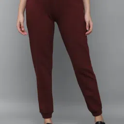 Allen Solly Maroon Cotton Regular Fit Joggers-image-19
