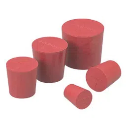 AS ONE Red Rubber Plug Height 42 mm, 6-337-17-picture-26