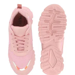 Fausto Women's Pink Casual Sneakers image 3