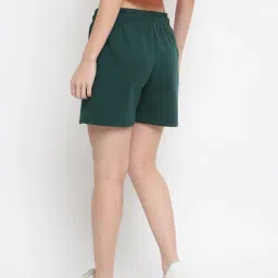 Belliskey Green Cotton Regular Fit Shorts image 2