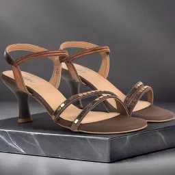 Metro Women's Gold Ankle Strap Sandals-picture-29