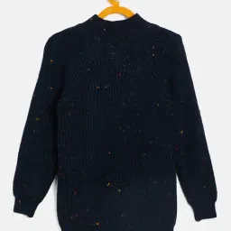 Duke Kids Navy Self Design Full Sleeves Sweater image 2