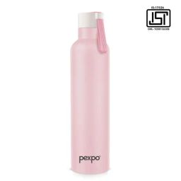 Pexpo Baby Pink Stainless Steel Vacuum Insulated Water Bottle (1000ml)-picture-17