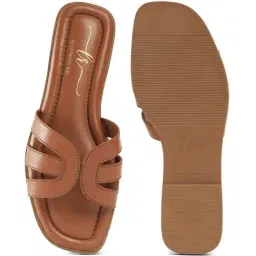 London Rag Women's Tan Casual Sandals image 4