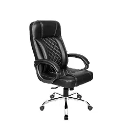 Rose I10 Leatherette Executive High Back Revolving Office Chair Integrated Lumbar Support Black-picture-14