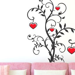 LANSTICK Black & Red Printed Self Adhesive Wall Sticker-picture-9