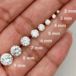 Young & Forever Unisex Sterling Silver Plated Crystals Studded Circular Shaped Studs image 3