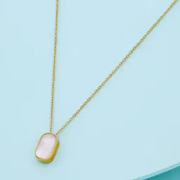 Kushal's Fashion Jewellery White Gold Trendy Necklace With Chain for Women-image-42