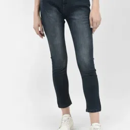 Crimsoune Club Blue Blended Skinny Fit Mid Rise Jeans-picture-10