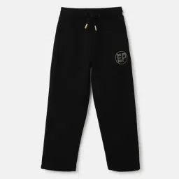 Elle Girls Black Poly Cotton Solid Track Pant-picture-23