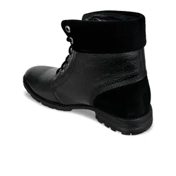 Allen Cooper Men Leather High Top Boots image 4