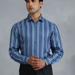 Greenfibre Men Slim Fit Opaque Striped Casual Shirt-picture-37
