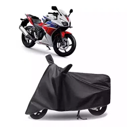 Auto Pearl Polyester Two Wheeler Cover for Honda CBR300R (Grey)-picture-19
