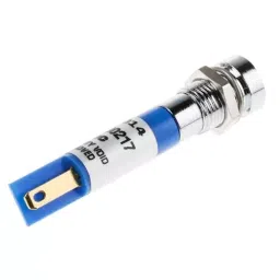 RS PRO Blue Panel Mount Indicator, Mounting Hole Size 8 mm, Termination Type Solder Tab, IP Rating IP67, Model No 212014 image 3