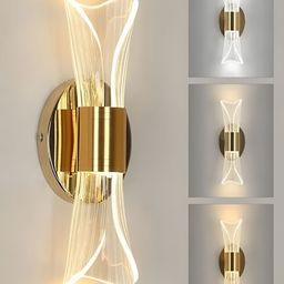 GAUVIK Gold-Toned & Transparent Acrylic Spherical Shaped Wall Lamp-picture-8
