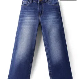 Pine Kids Full Length Washed Denim Jeans - Blue image 1