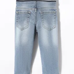 UCB CottonWoven Full Length Solid Colour Jeans - Blue image 2