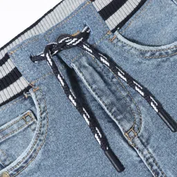 UCB CottonWoven Full Length Solid Colour Jeans - Blue image 3