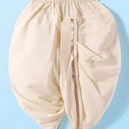 lil' drama Lil Drama Full Sleeves Bandhani Design Kurta With Dhoti Set - Purple image 5