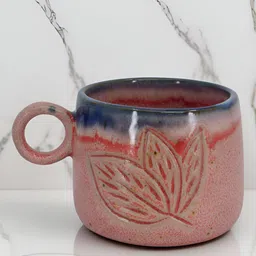 The Decor Lane Red Handcrafted and Hand Painted Printed Ceramic Mugs Set of Cups and Mugs-image-66