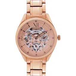 GUESS Women Rose Gold-Toned Analogue Chronograph Watch GW0253L3-image-96