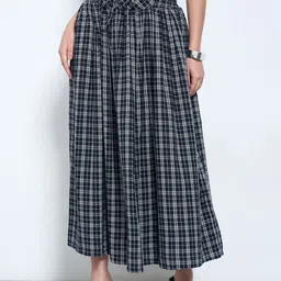 Honey by Pantaloons Checked Straight Skirts image 2